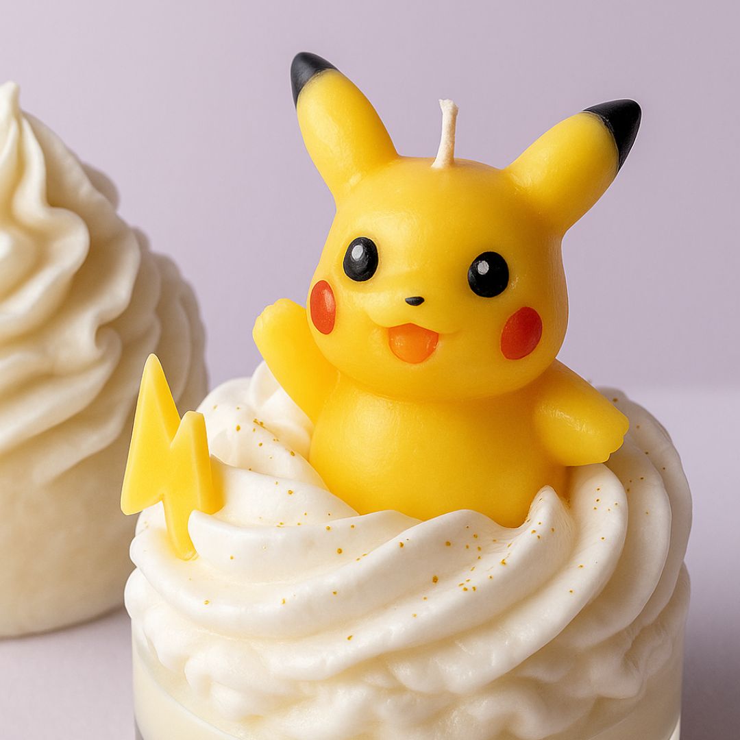 Velas decorativas con forma de Pokémon picachu