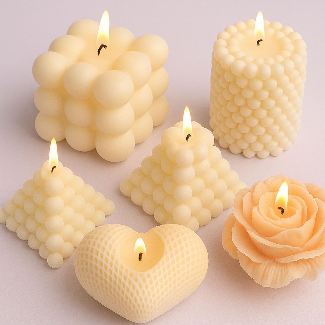 Velas decorativas con forma de bolas