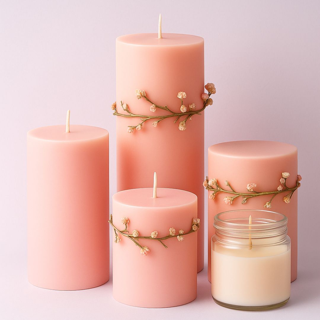 Velas decorativas con forma de velón